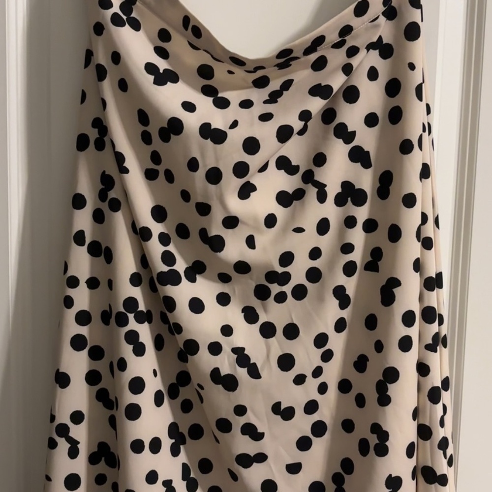 Polka Dotted Calf Skirt